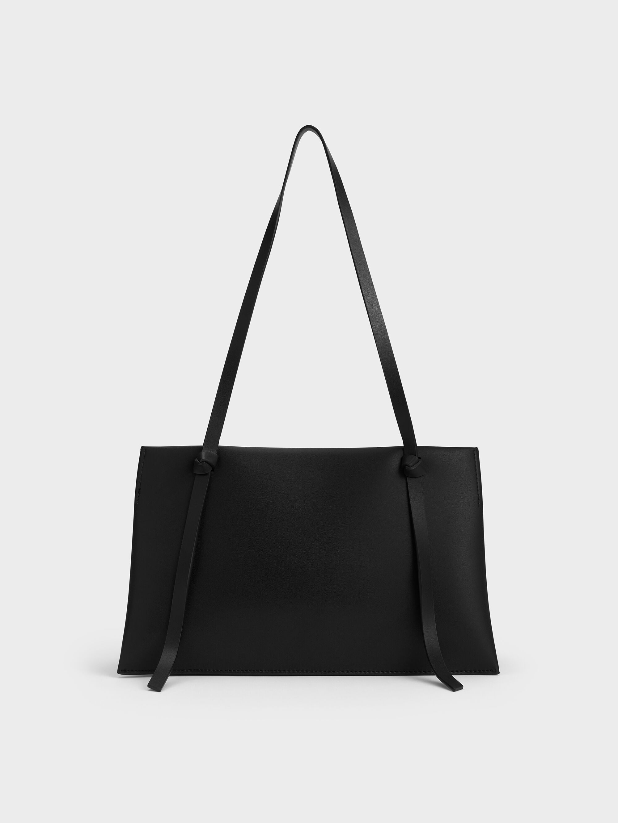 Noir Midori Geometric Tote Bag - Noir - CHARLES & KEITH US