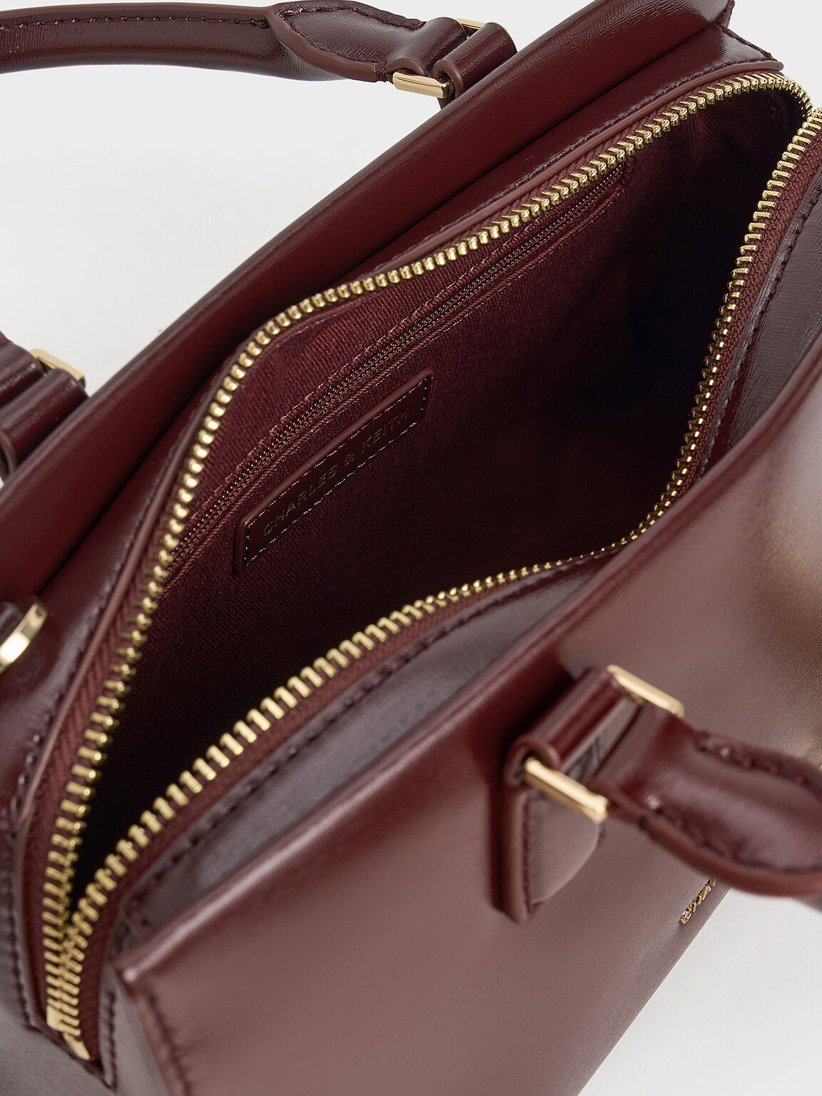 Kerry ミニケリー トートバッグ - マルベリープラム | CHARLES & KEITH