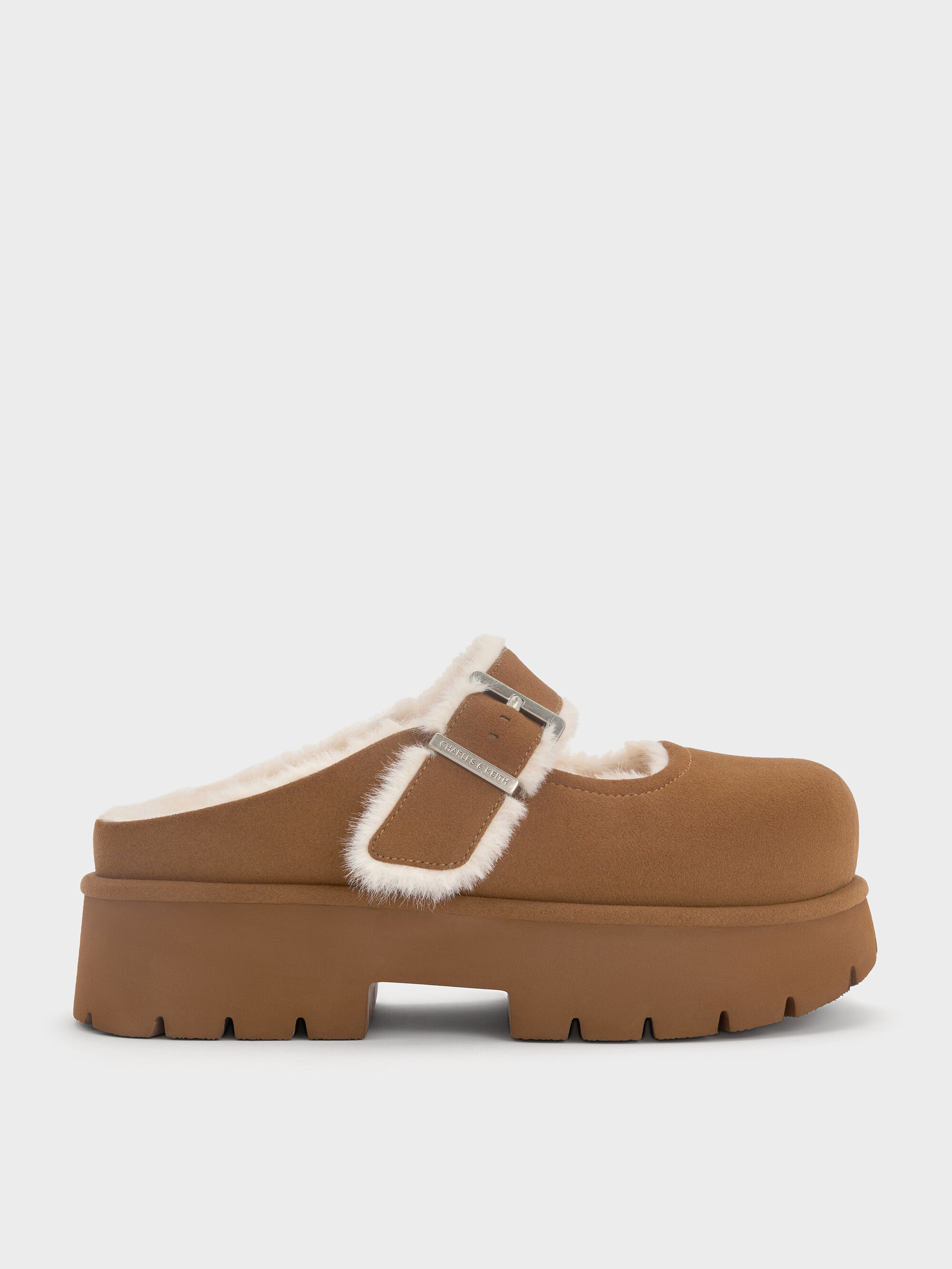 Bergen ベルゲン テクスチャーファートリムバックルプラットフォーム