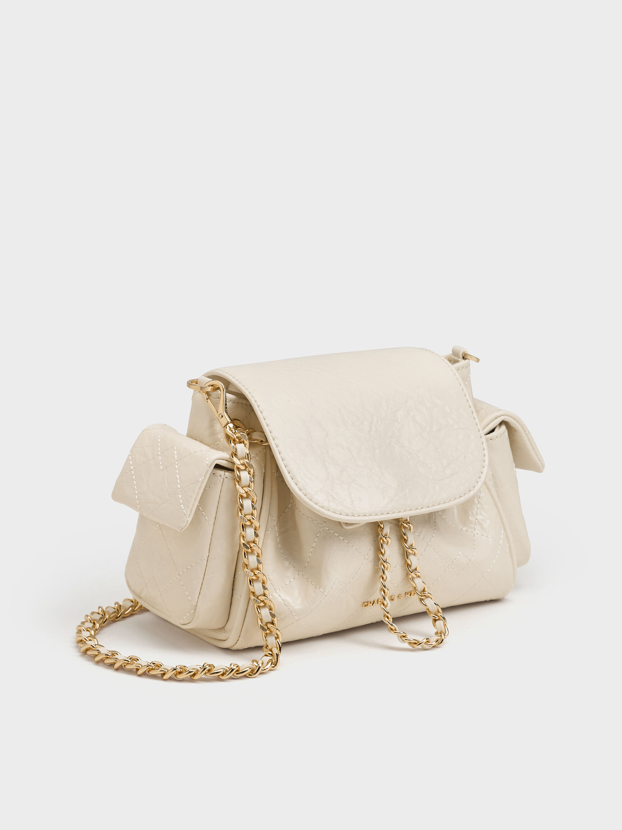 Duo ドゥオ ツーウェイフロントフラップバックパック - クリーム