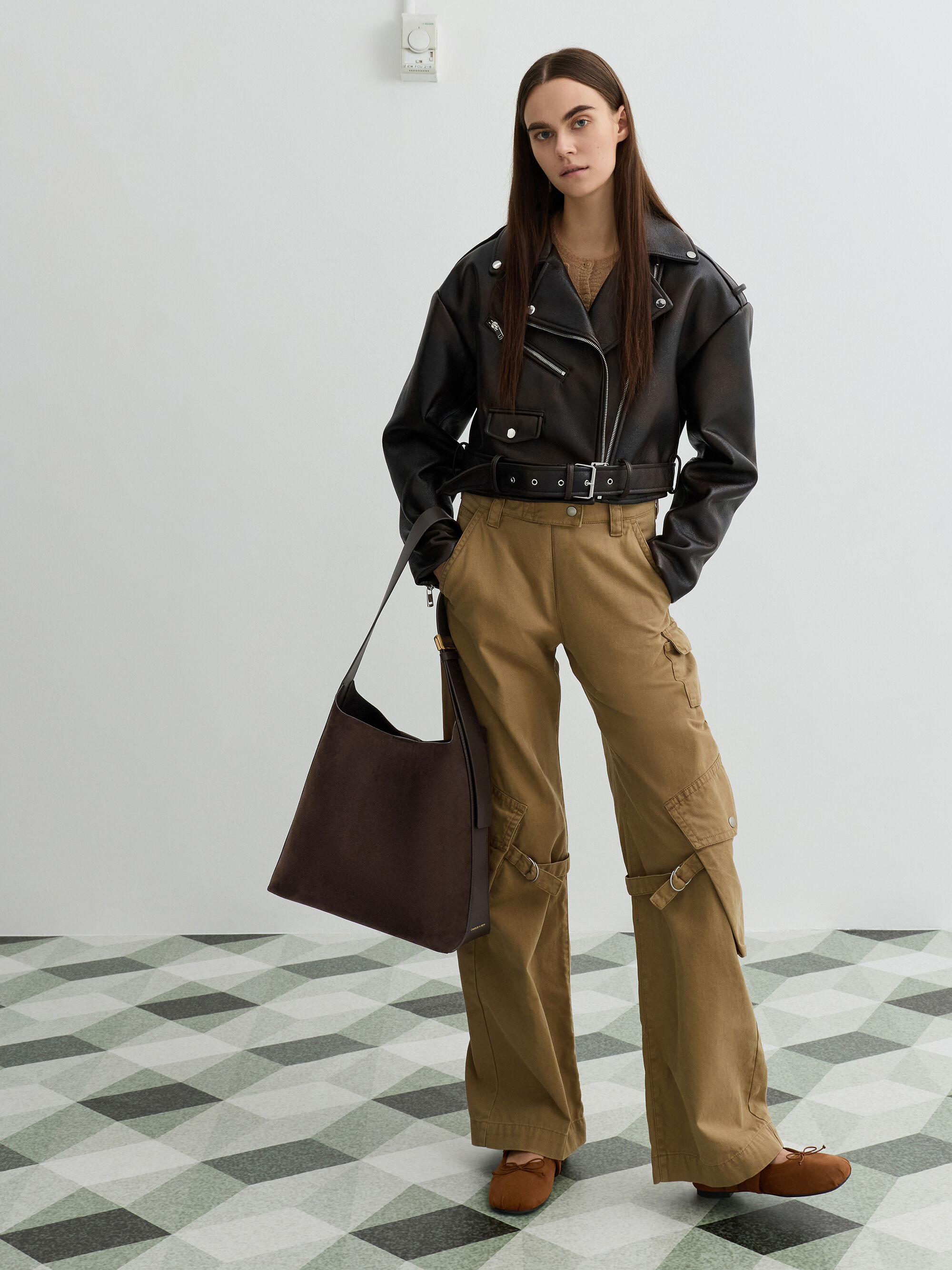 Edna エドナ トートバッグ - エスプレッソブラウン | CHARLES & KEITH