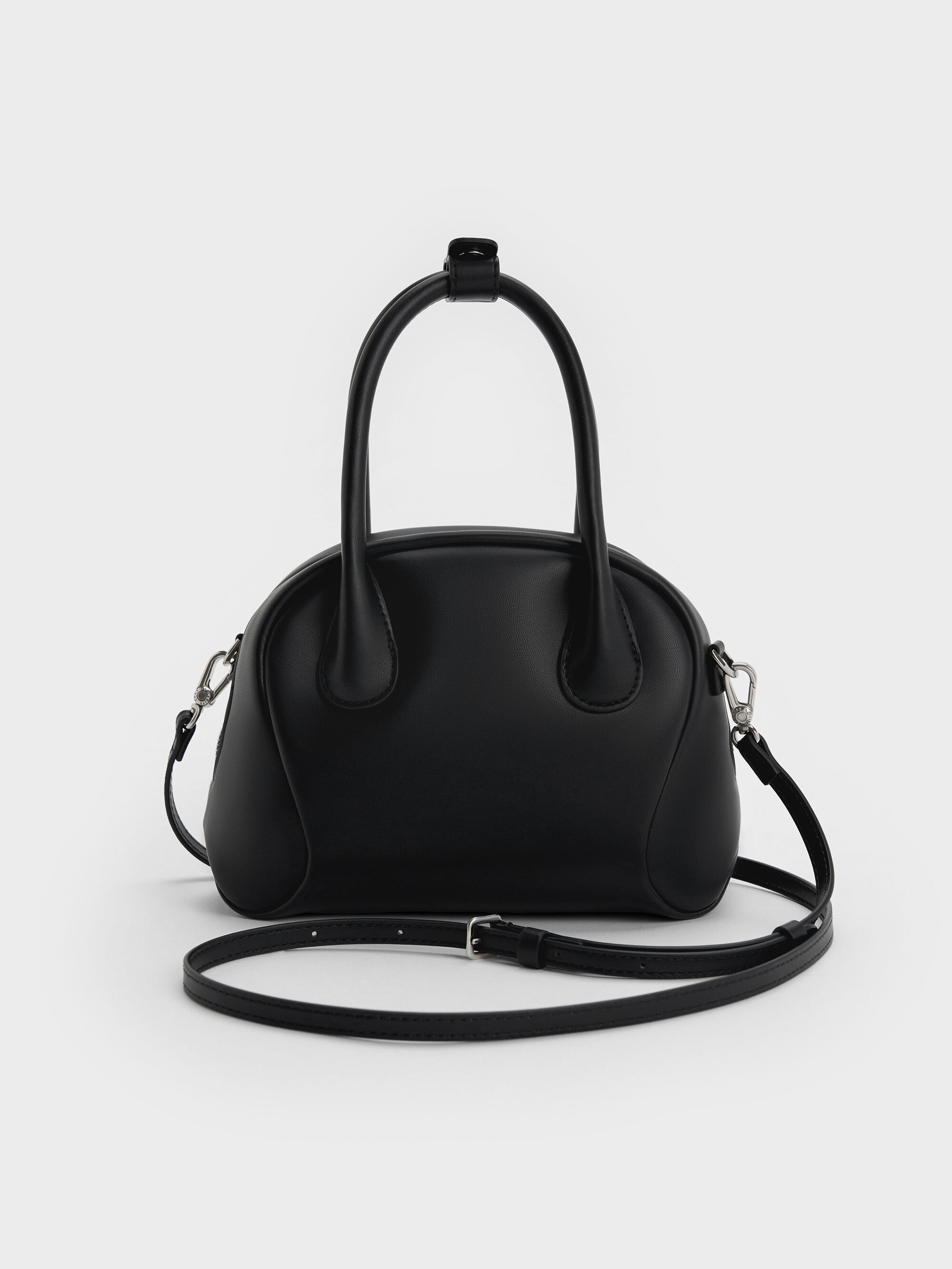 Nelly ネリ ボウリングバッグ - ノワール | CHARLES & KEITH