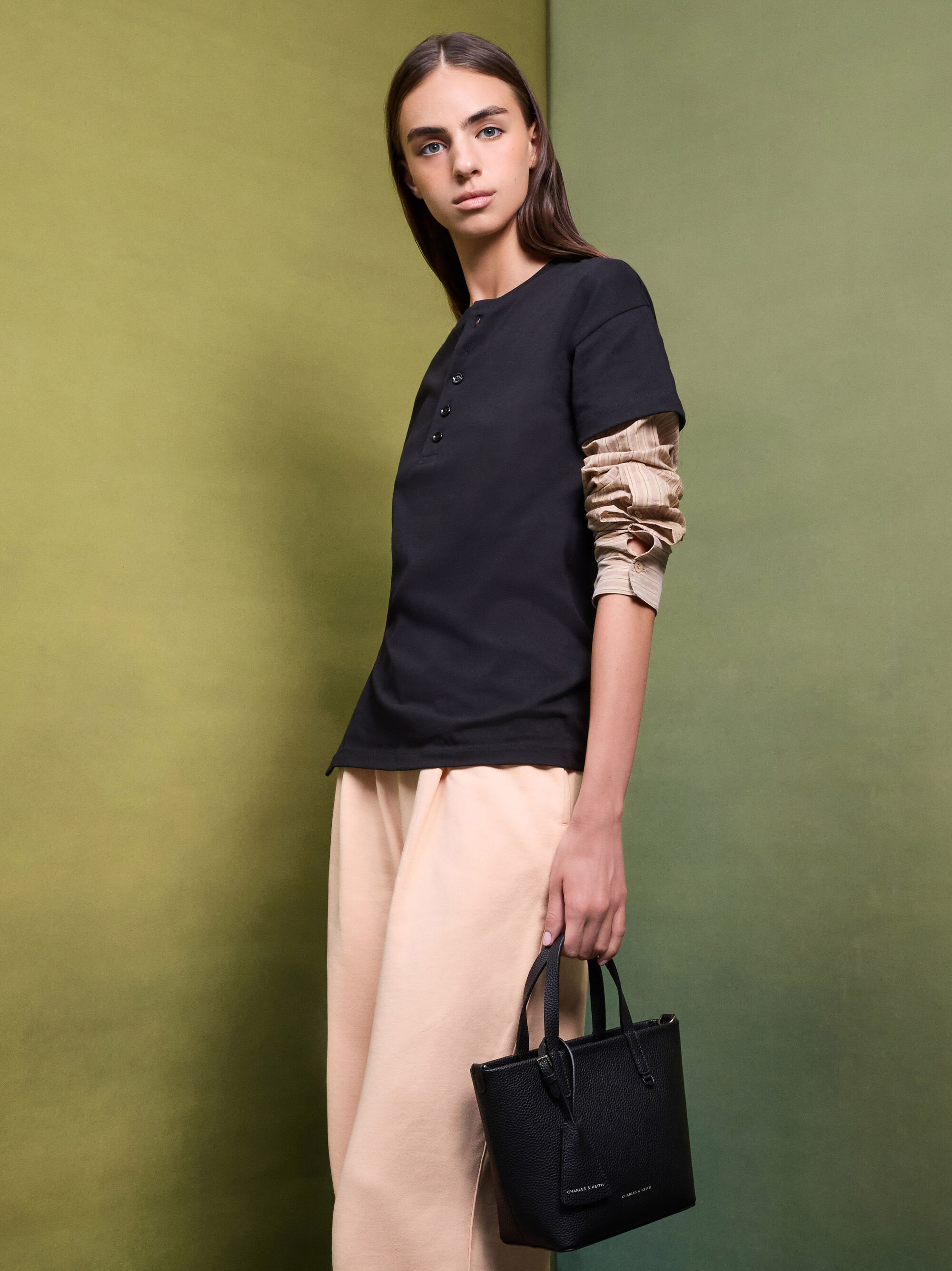 Beryl ミニベリルトートバッグ - ノワール | CHARLES & KEITH