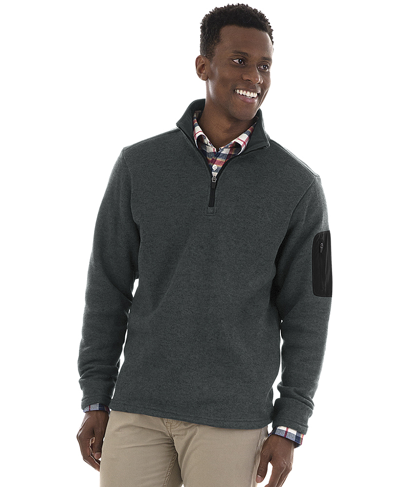 Men's Heathered Fleece Pullover | Charles River Apparel