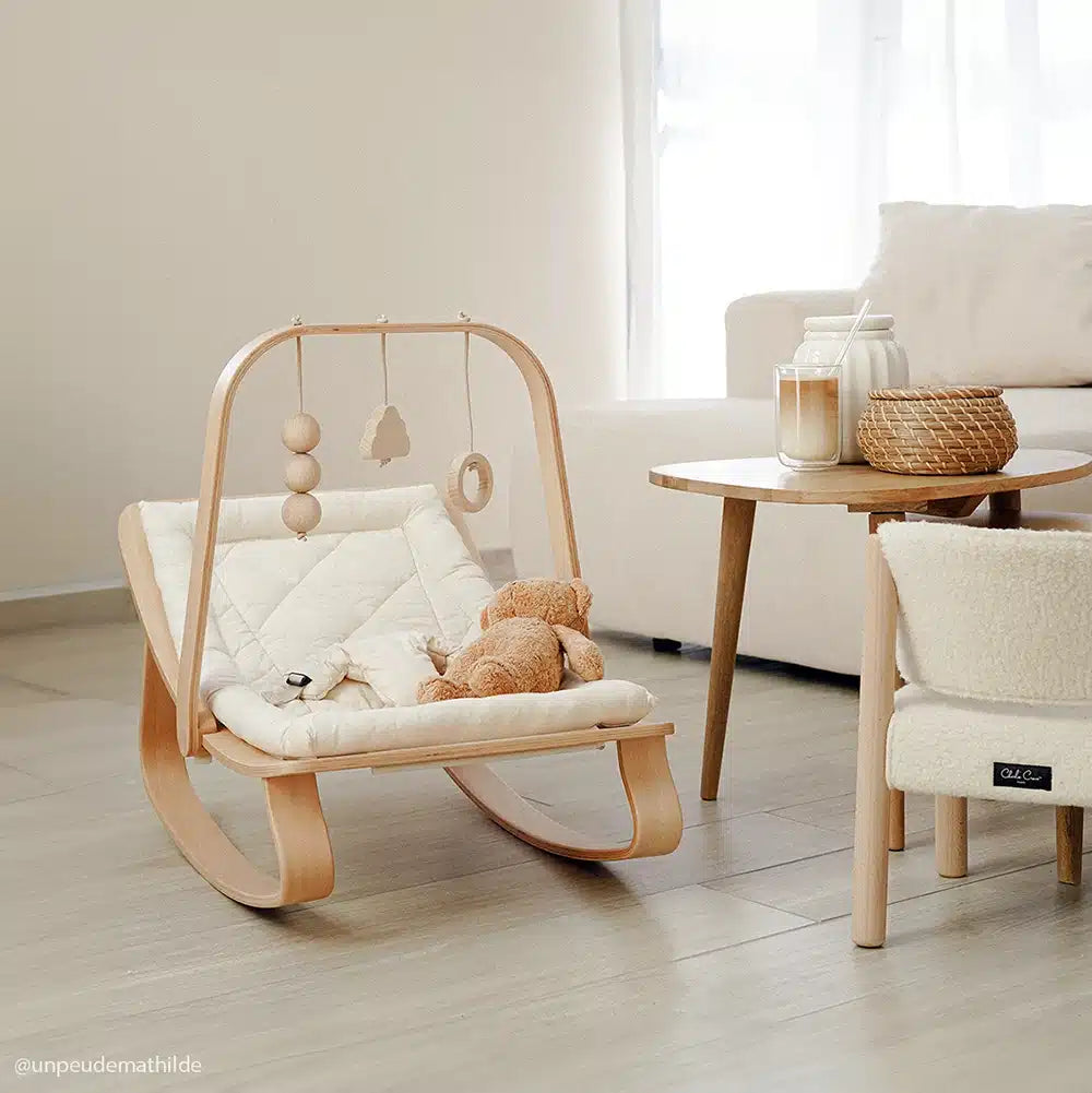 LEVO Baby Rocker in natural wood – Charlie Crane Paris