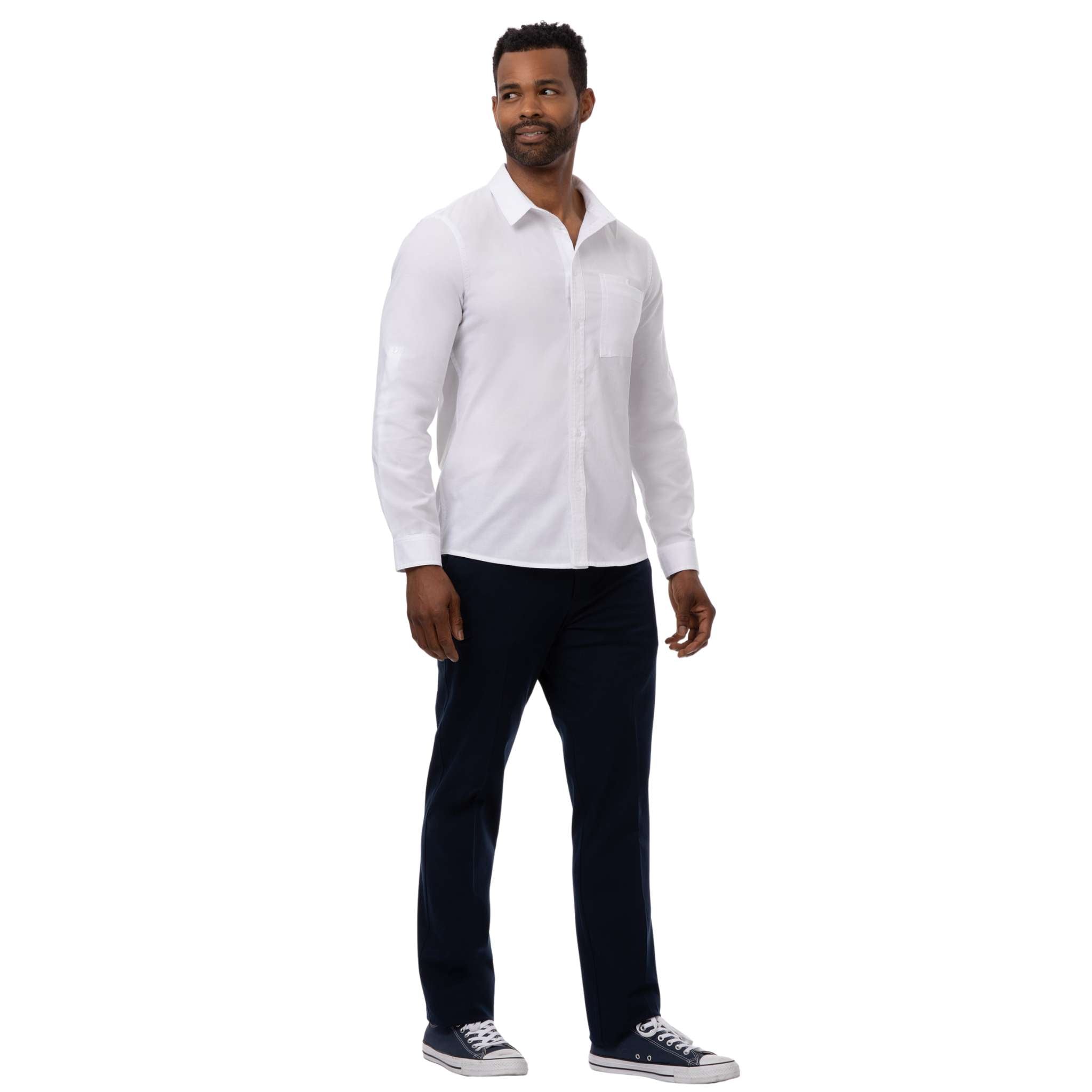 オックスフォードシャツ・ホワイト｜飲食店制服｜Chef Works® — Chef