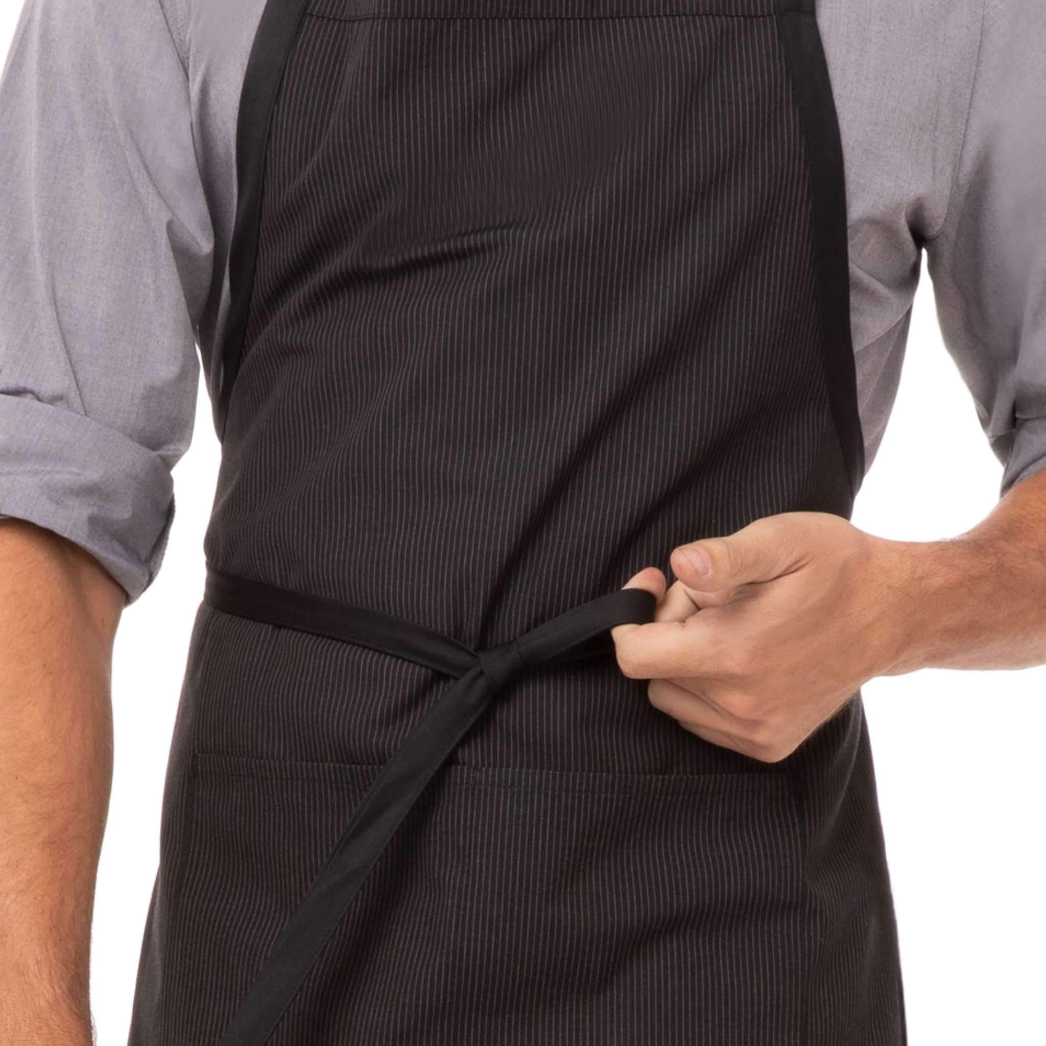 シェフワークス ファインストライプ ビブ エプロン — Chef Works Japan