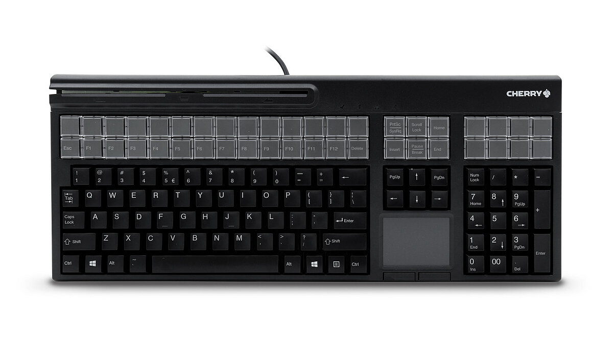 CHERRY G86-71411 | Keyboard with magnetic card reader and touchpad