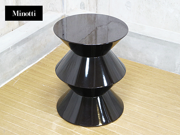 Minotti】ミノッティ Cesar シーザー MOD A サイドテーブル ブラック