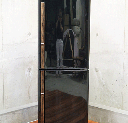 amadana】アマダナ ノンフロン 冷凍冷蔵庫 ZR-441-BK型 ブラック 256L