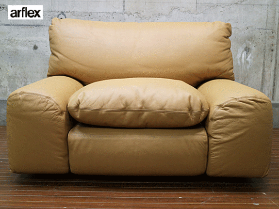 arflex】アルフレックス BENGODI ベンゴディ 総革 1人掛けソファ 出張