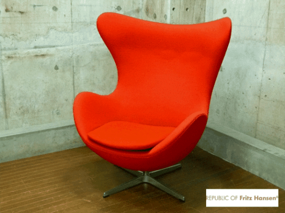 Fritz Hansen】フリッツ・ハンセン EGG CHAIR エッグチェア レッド