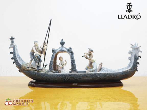 LLADRO】リヤドロ 陶器人形 Venetian serenade ゴンドラバロッカ