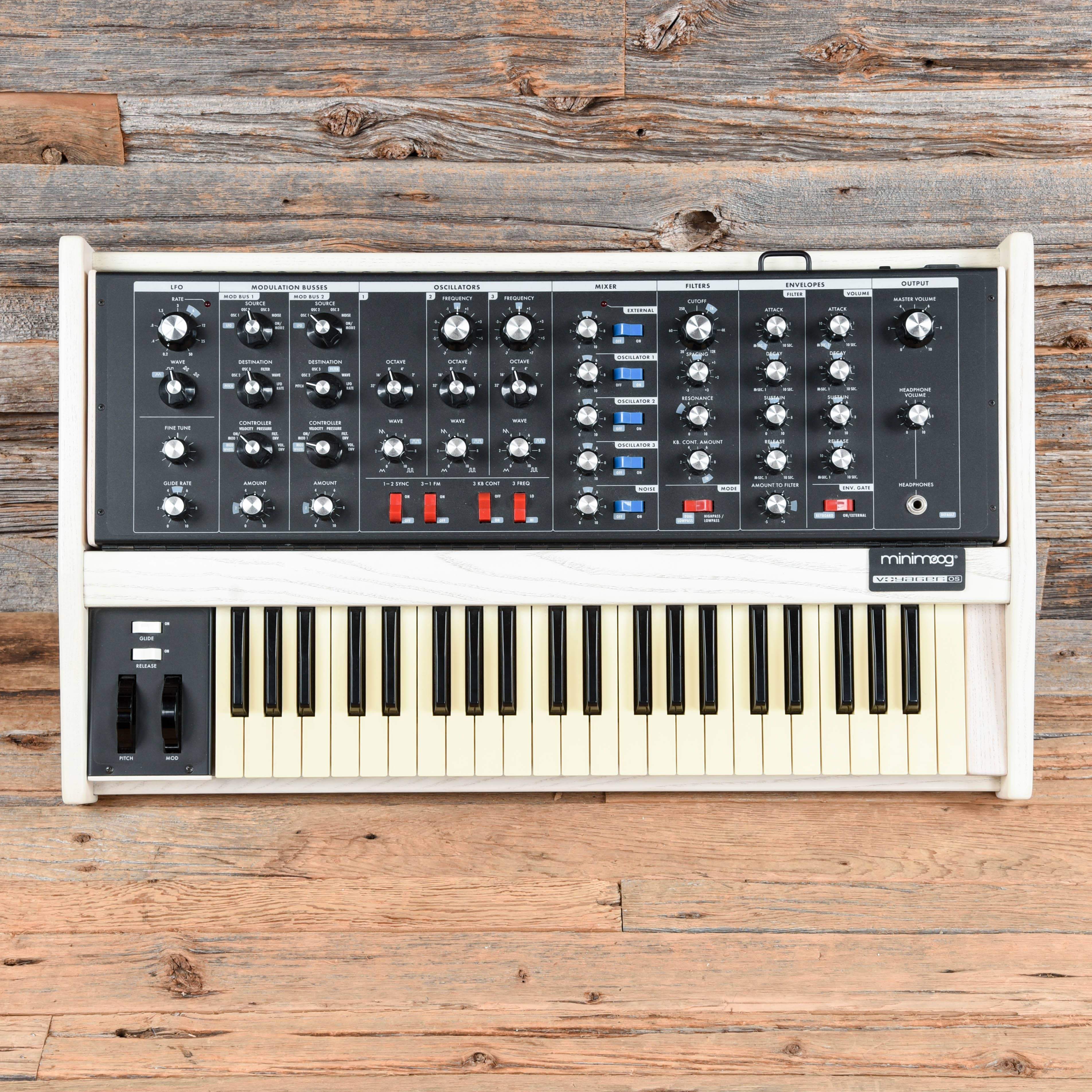 Moog MiniMoog Voyager Old School Edition White Wash – Chicago