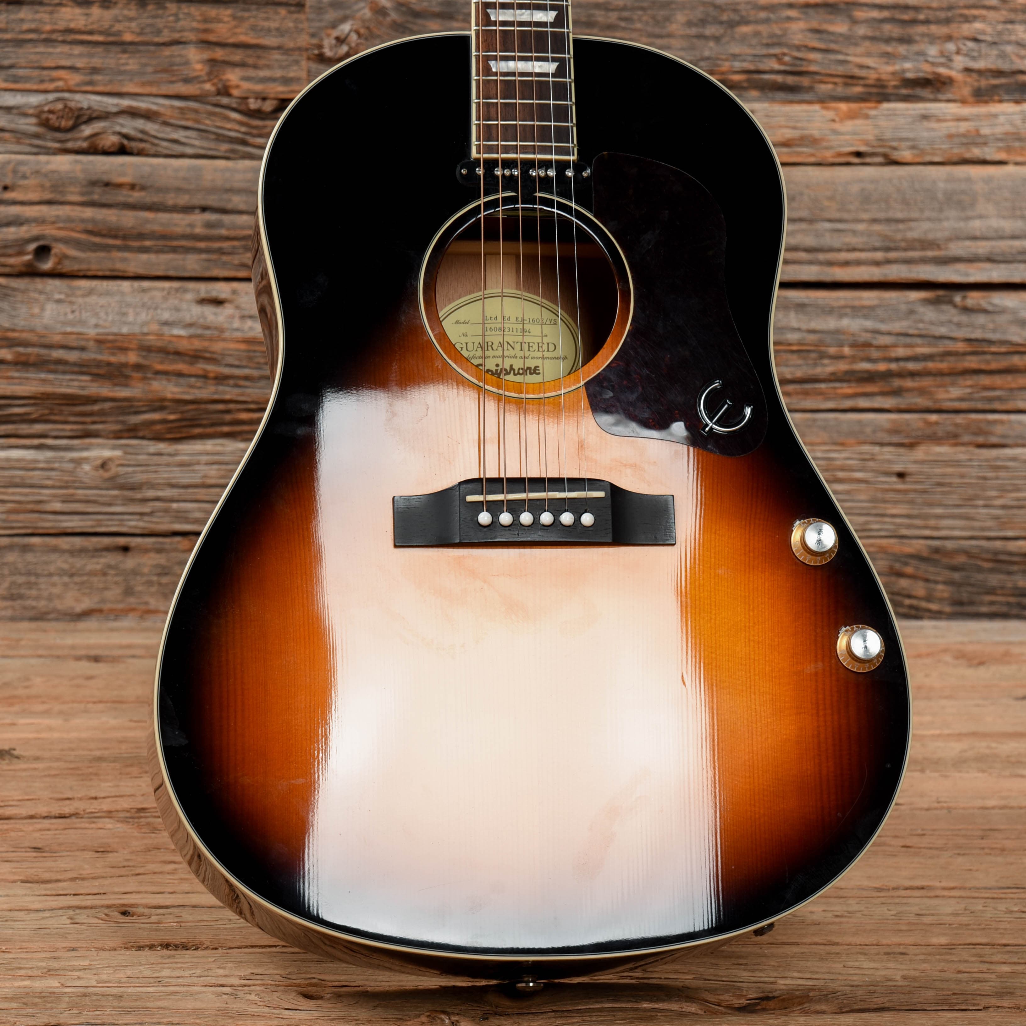 Epiphone EJ-160e Vintage Sunburst – Chicago Music Exchange