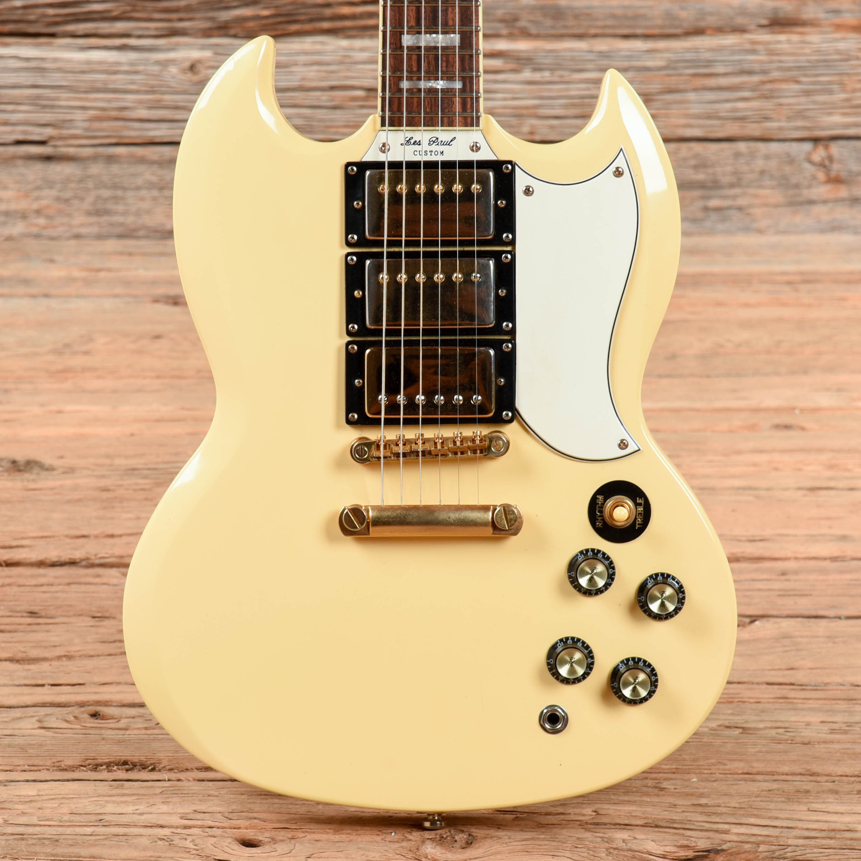Epiphone G-400 Les Paul (SG) Custom Antique Ivory 2004 – Chicago
