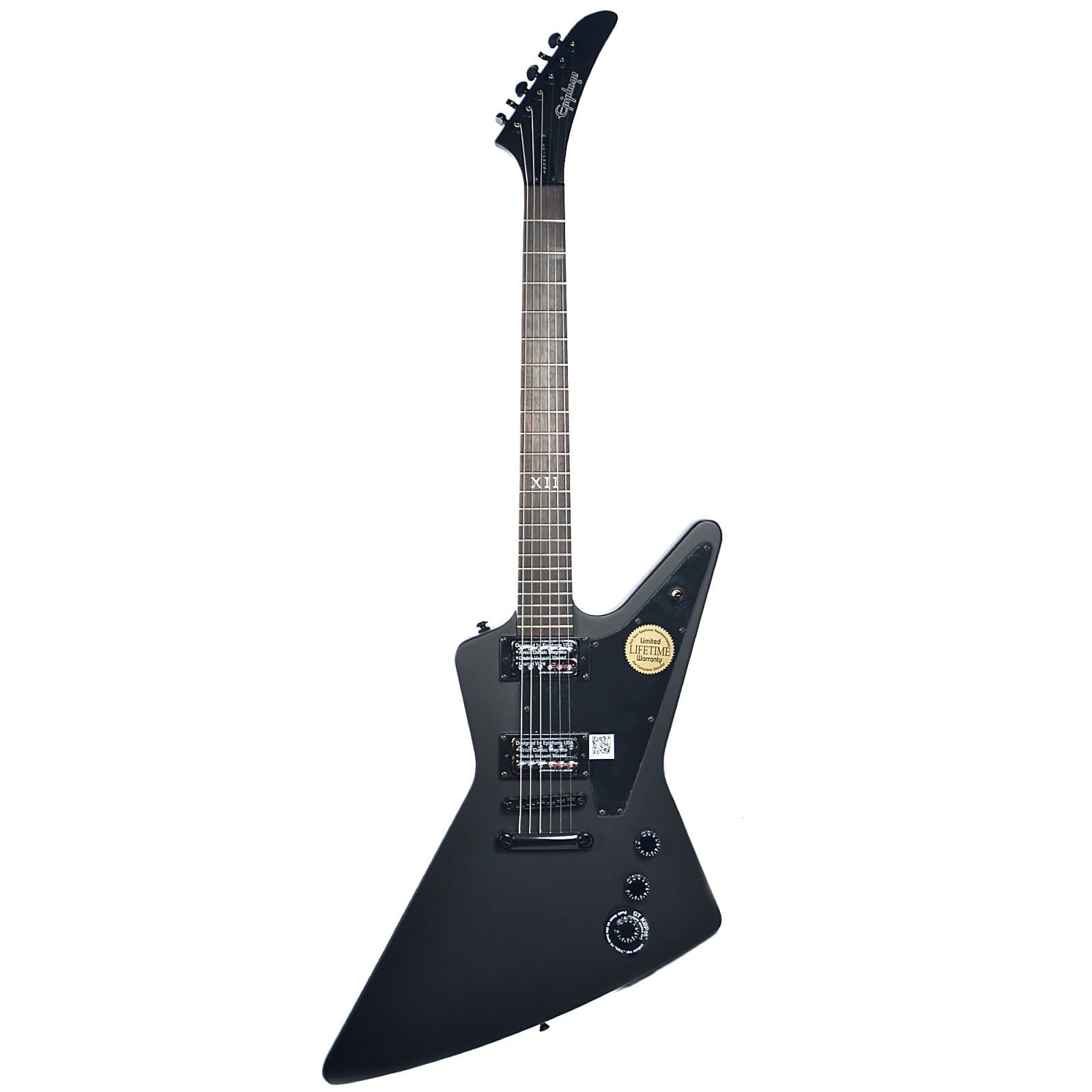 Epiphone Goth 1958 Explorer Pitch Black – Chicago Music Exchange