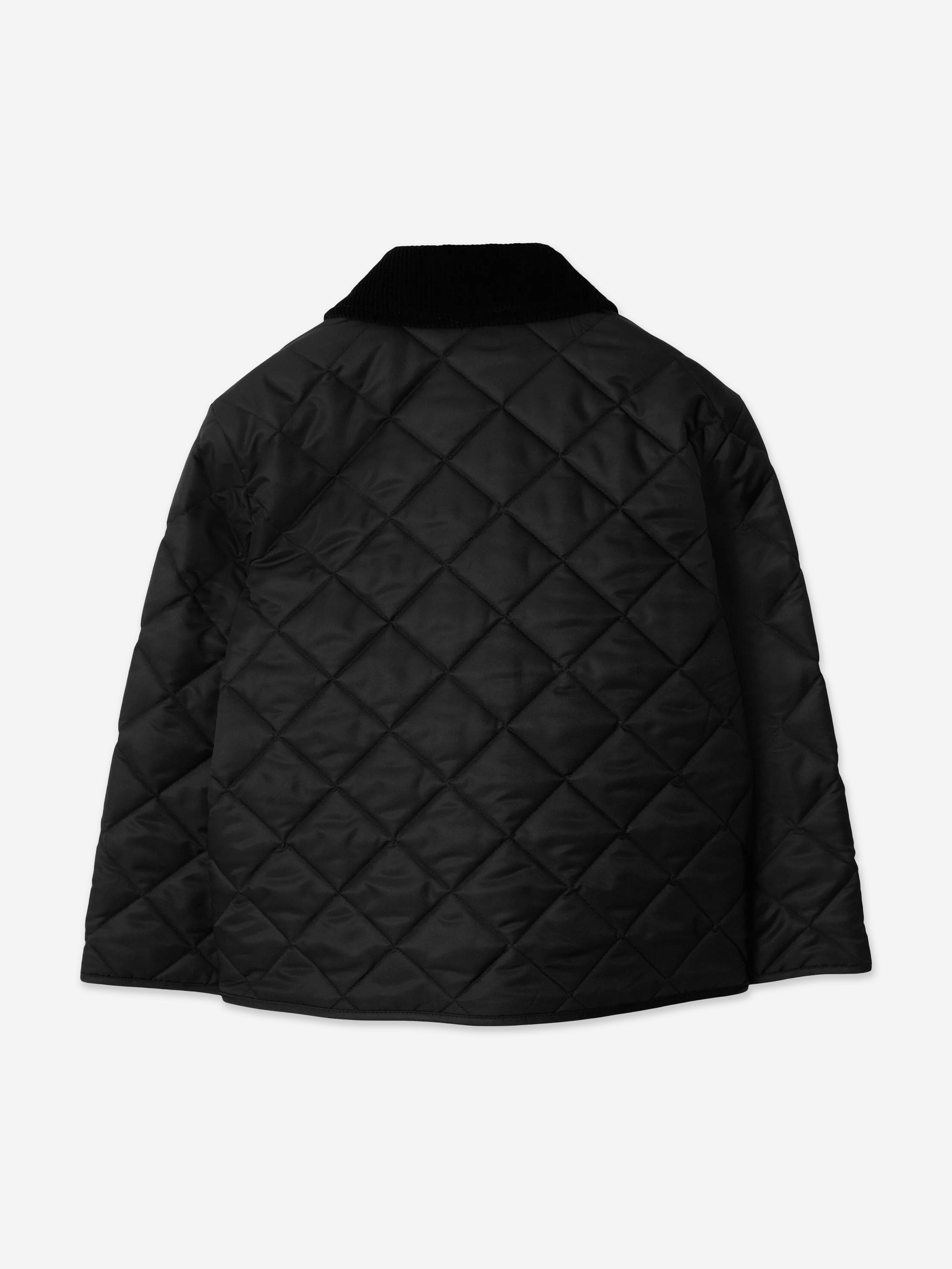 Burberry Boys Indy Quilted Jacket in Black | Childsplay Clothing
