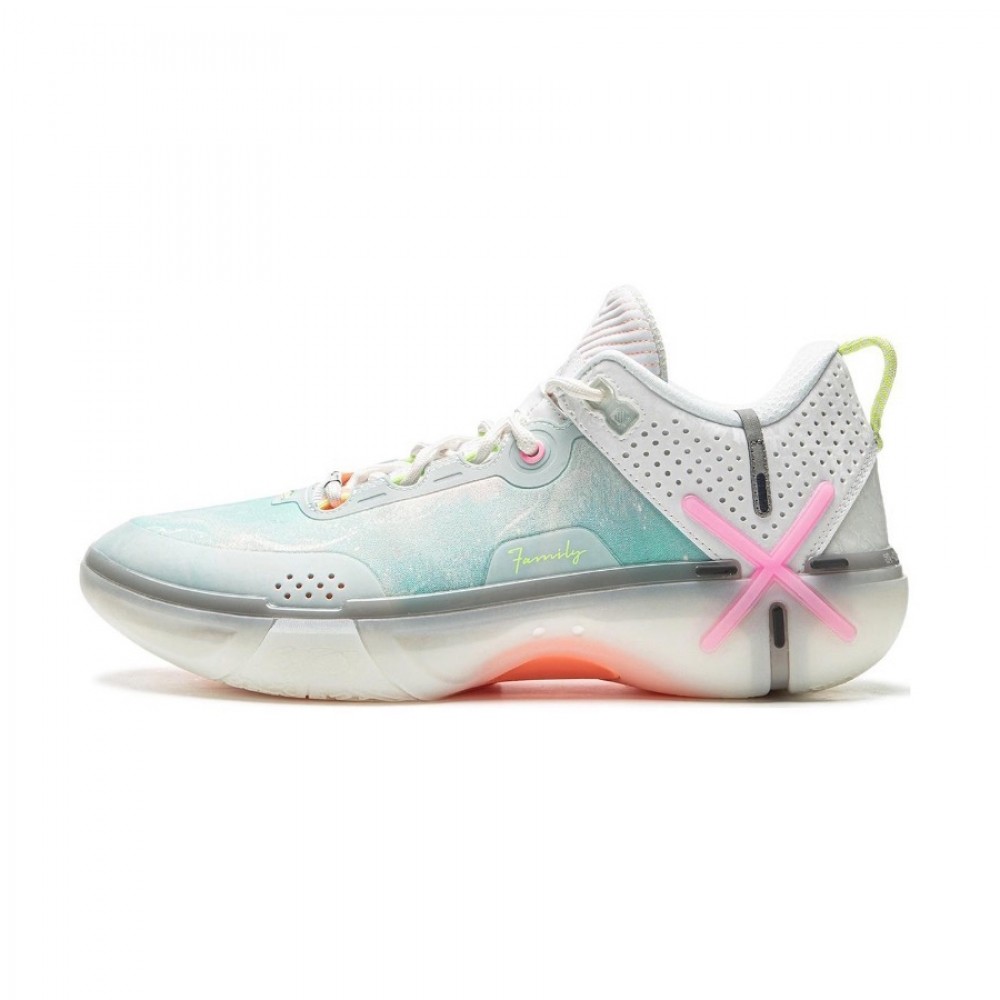 Li-Ning Way of Wade Shadow 6 Basketball Shoes - White/Green/Pink