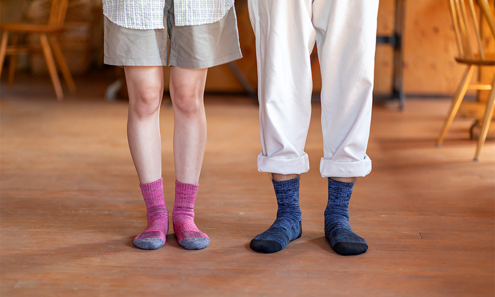 千代治 ショートタイプ トレッキング ソックス 2足組【ネコポス送料