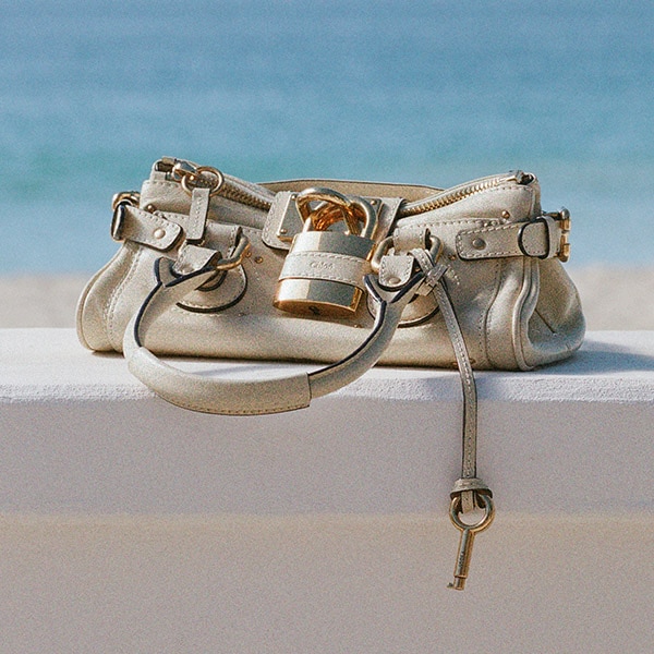 キャンバス製Chloé Carryショルダーバッグ ベージュ - Chloé