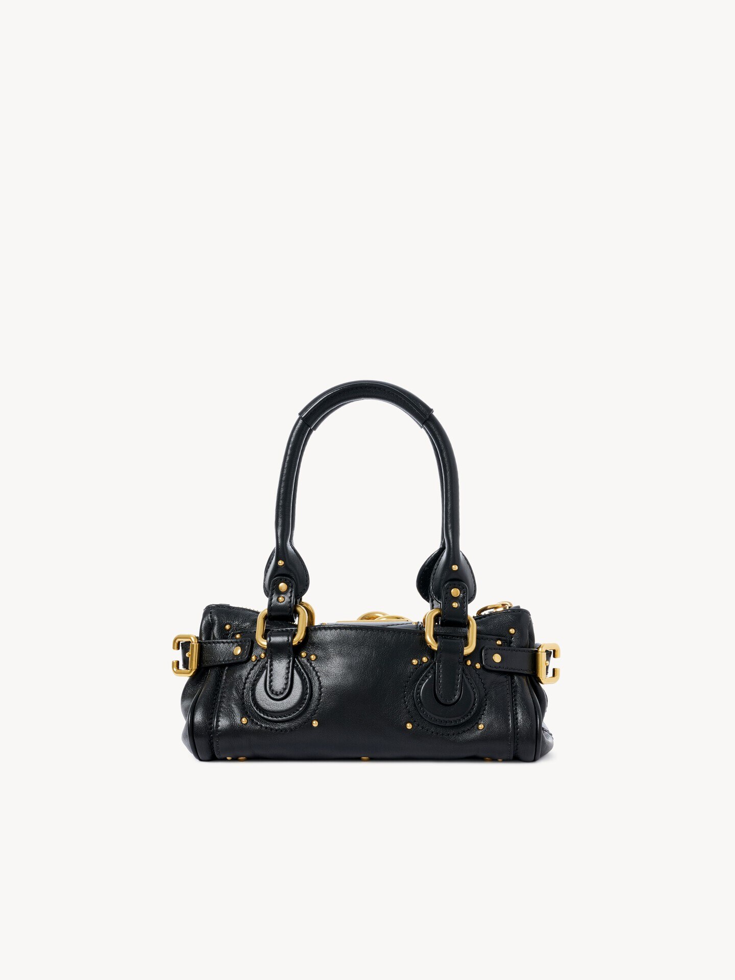 Small Paddington bag in grained leather Black - Chloé
