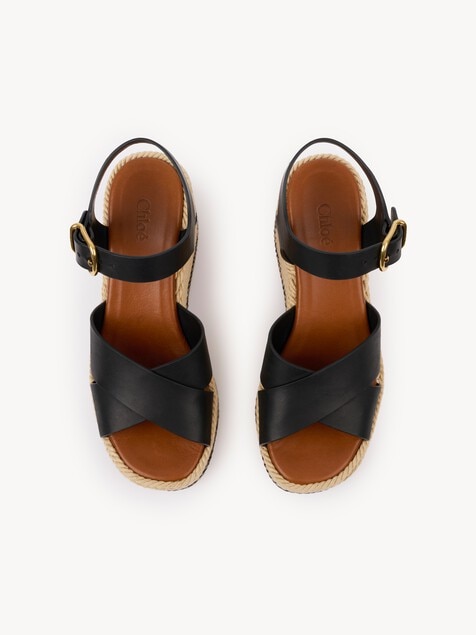 Chloé Sandウェッジ サンダル 黒 - Chloé