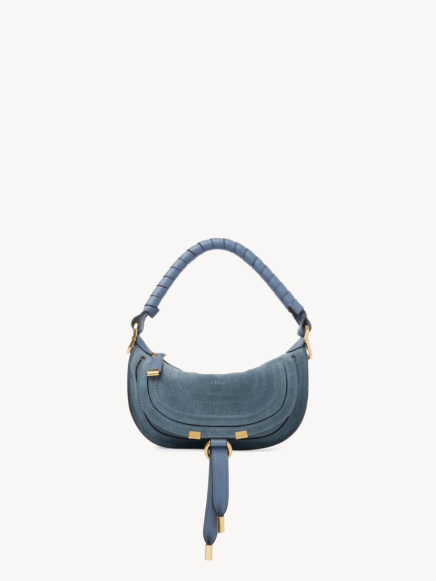 スエードレザー製Marcieミニショルダーバッグ 青 - Chloé
