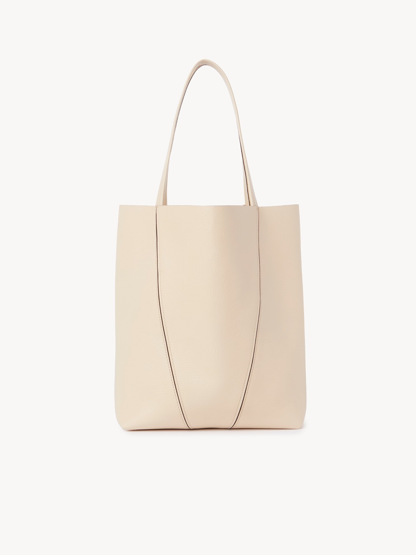 グレインレザー製Chloé Spinトートバッグ ベージュ - Chloé
