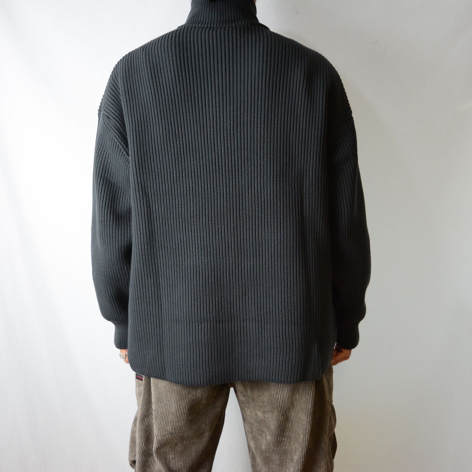 N.HOOLYWOOD - DRIVERS KNIT （CHARCOAL） / ドライバーズ ニット