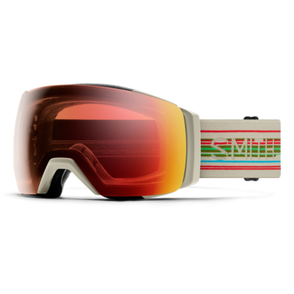Smith I/O MAG XL Goggles + ChromaPop Pro Photochromic Red Mirror