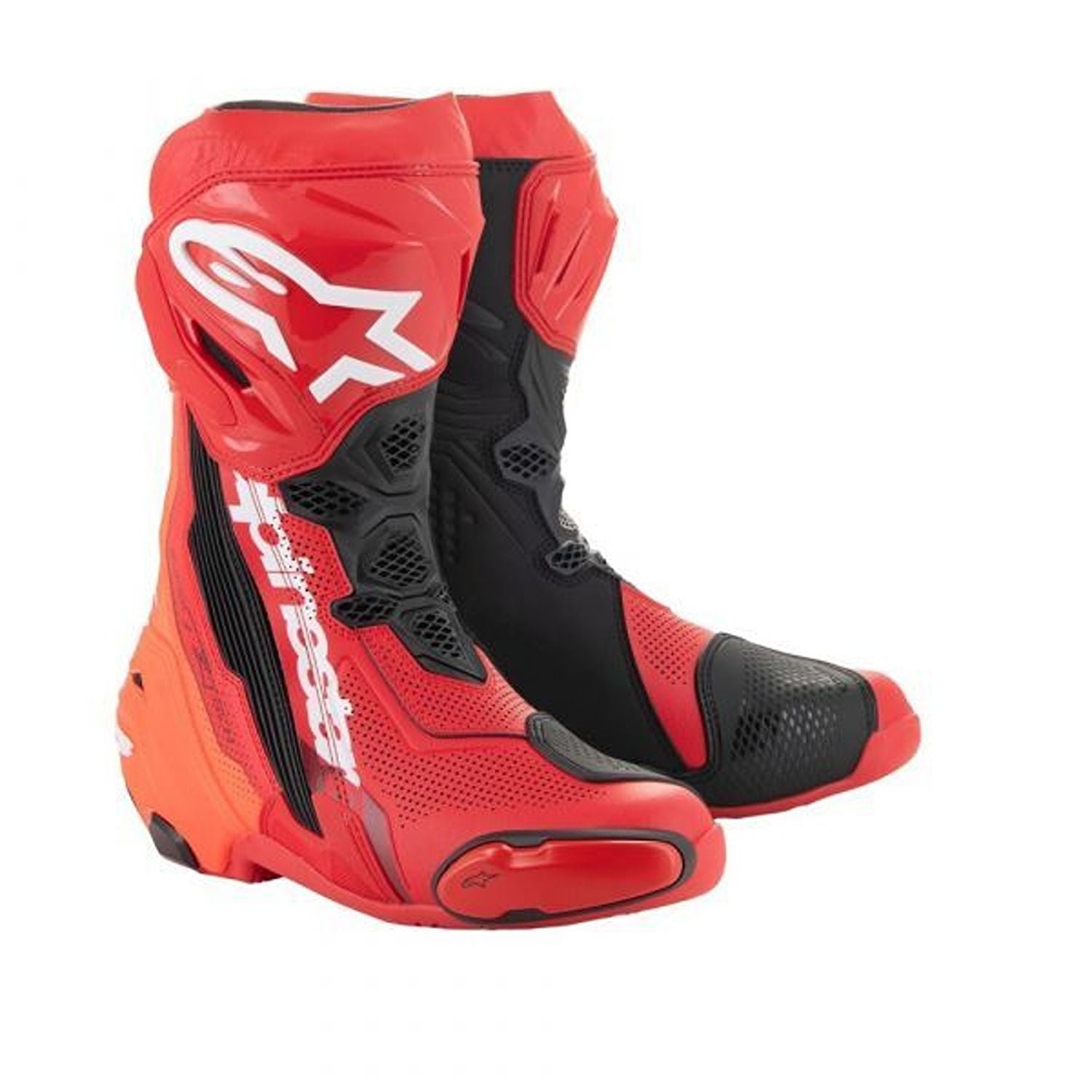 Alpinestars Supertech R Vented Boots Bright Red Red Fluo