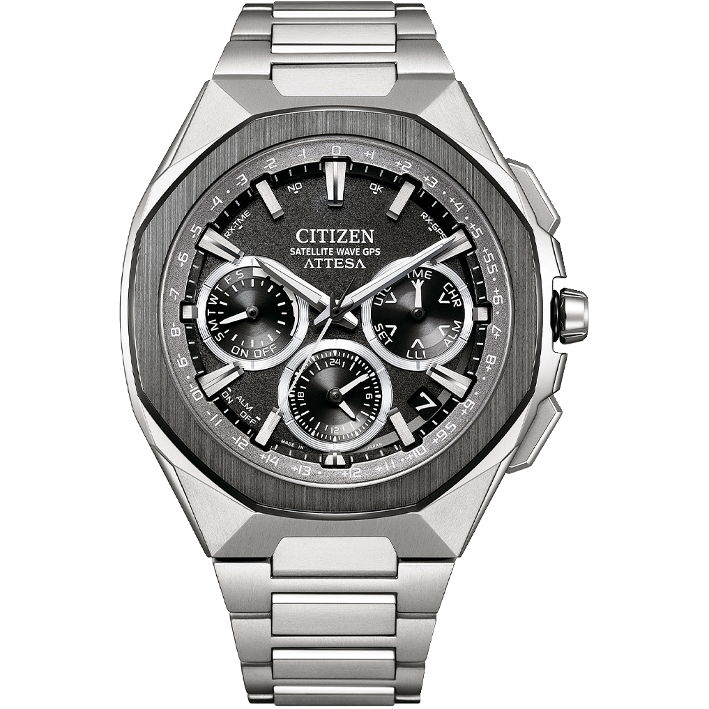 CITIZEN ATTESA CC4104-53E | Eco-Drive GPS Watch with Ceramic Bezel