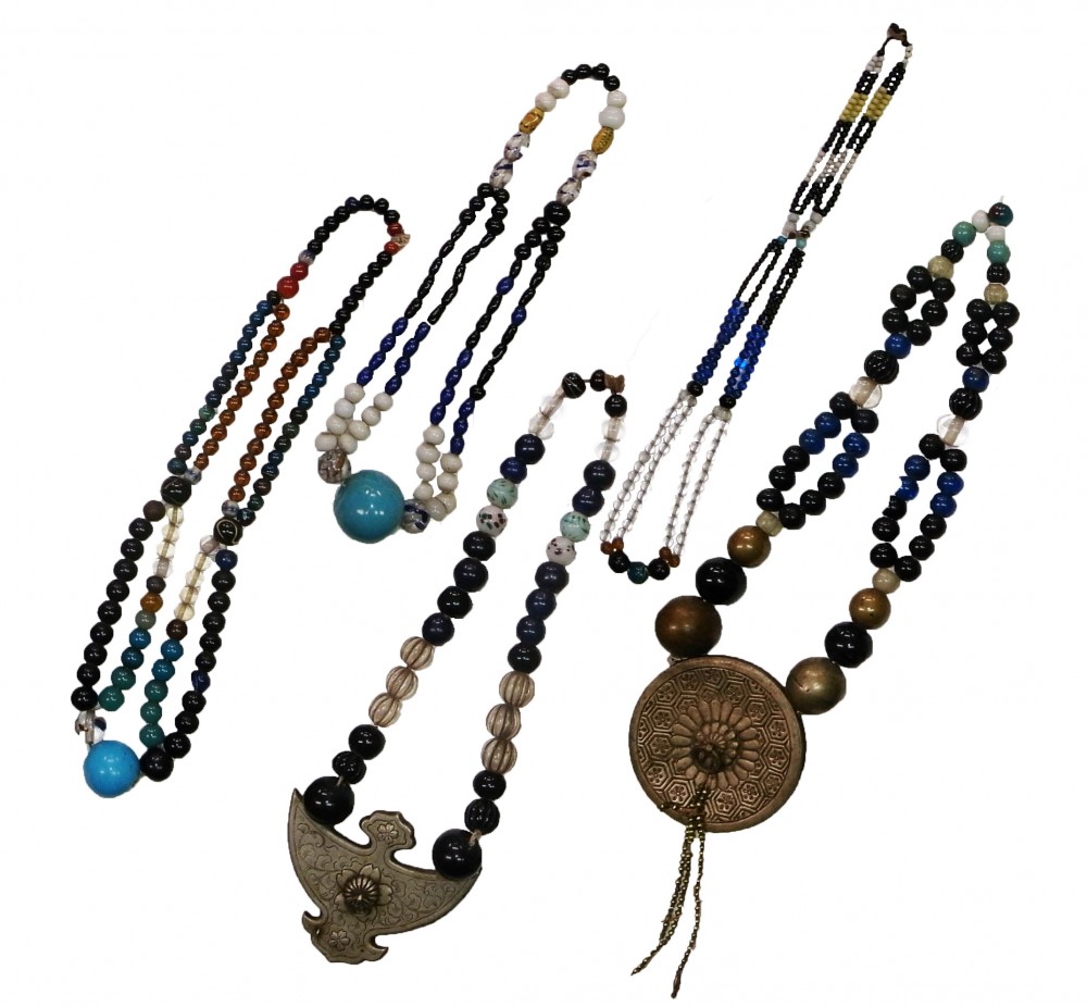 アイヌ玉 首飾り ガラス玉 アンティーク アイヌ 首飾り タマサイ