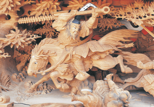 彫物 - 岸和田だんじり祭 - 岸和田市公式ウェブサイト（観光課）