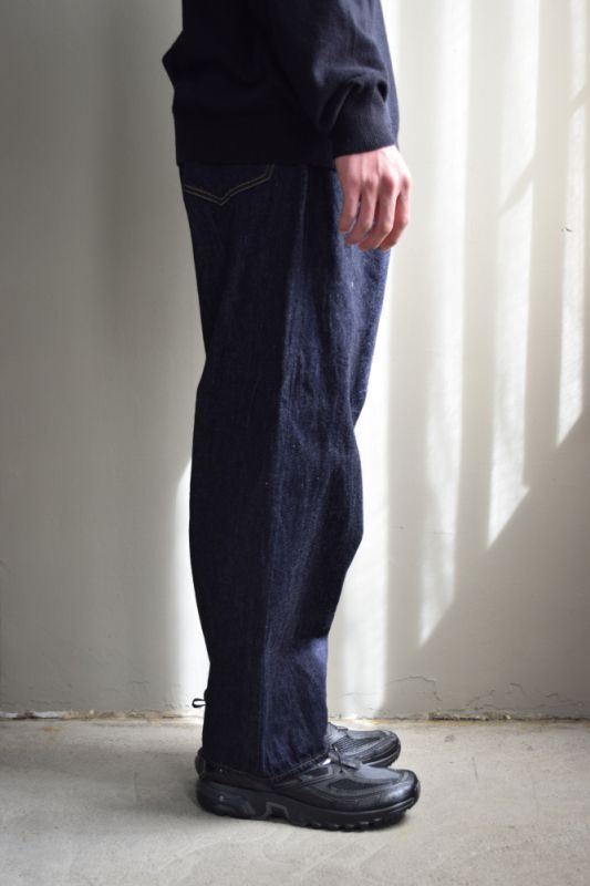 COMOLI (コモリ) デニム 5Pパンツ [NAVY]