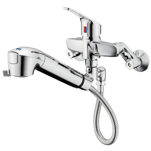 タカギ みず工房クリーン JL336MN 蛇口一体型浄水器 壁出し混合水栓