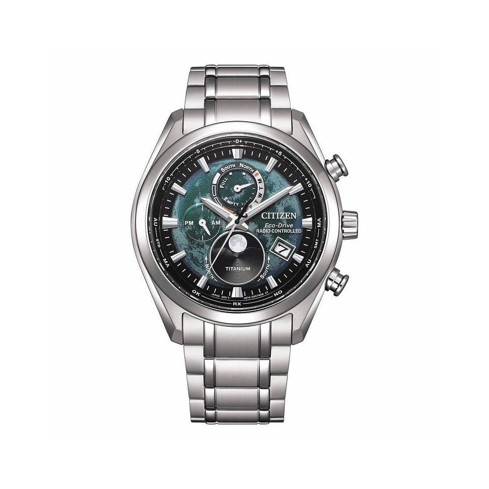 Citizen Tsuku-Yomi Moonphase green watch - BY1010-81X