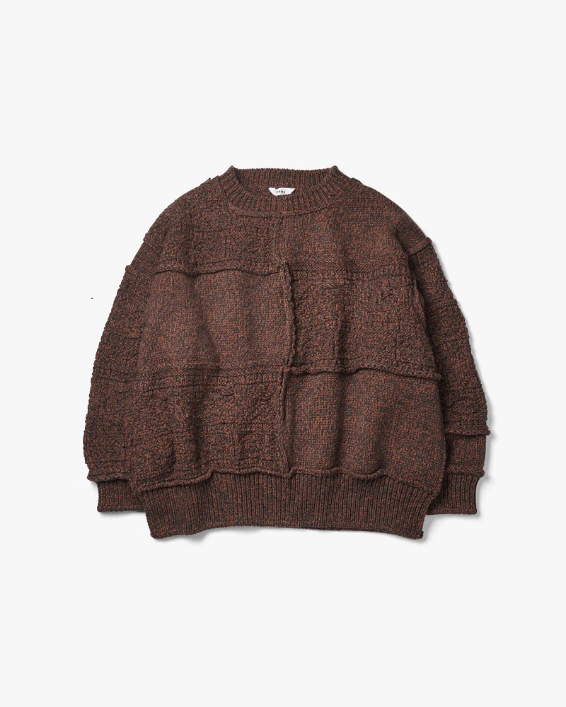 Name.】PATCHWORK KNIT SWEATER | CIENTO BLOG