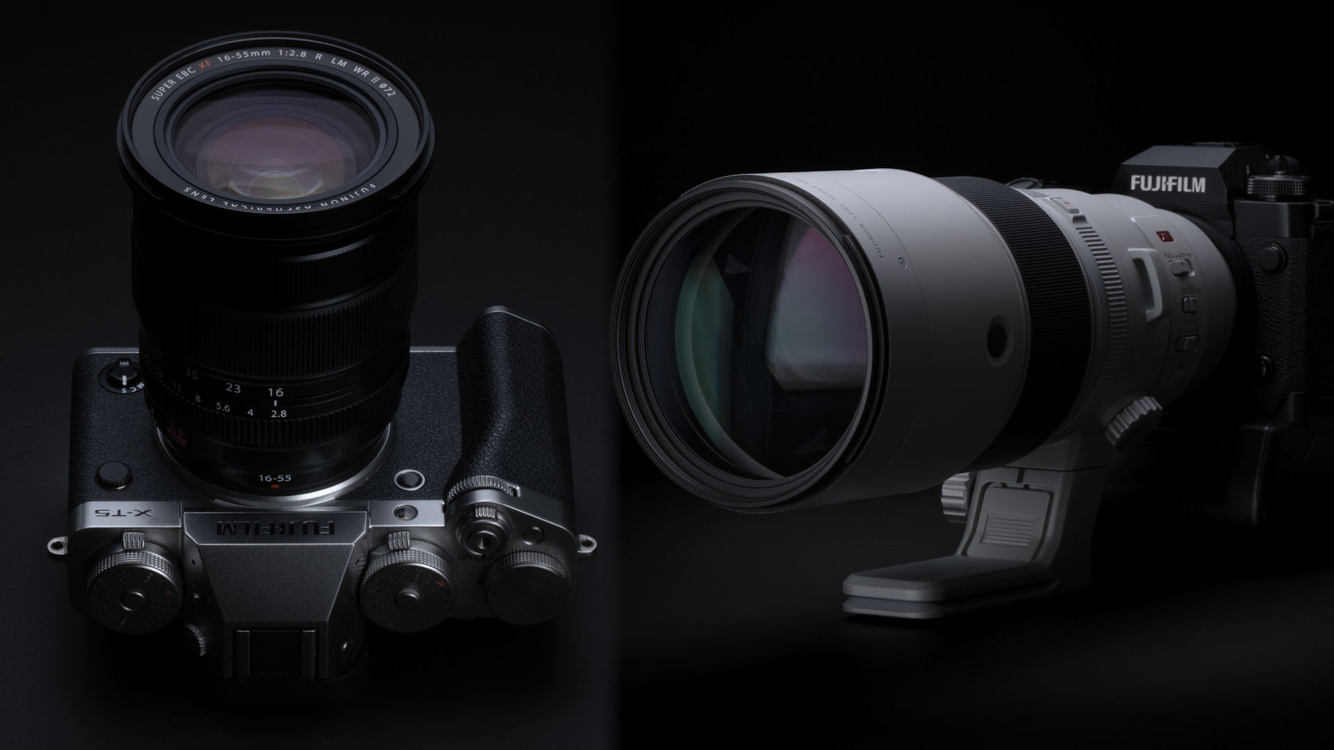 FUJINON XF16-55mm F2.8 R LM WR II and XF500mm F5.6 R LM OIS WR