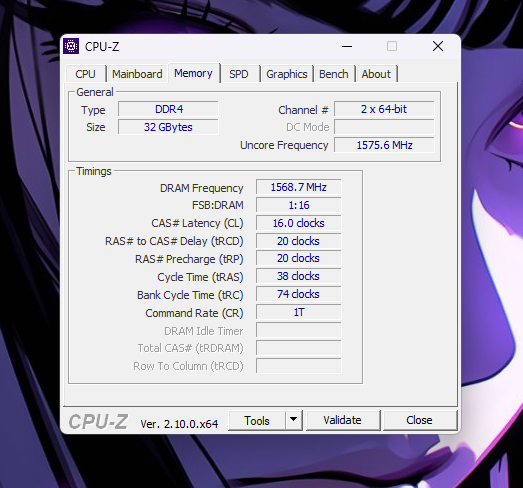 Memórias com velocidades diferentes no cmd, cpu-z e gerenciador de