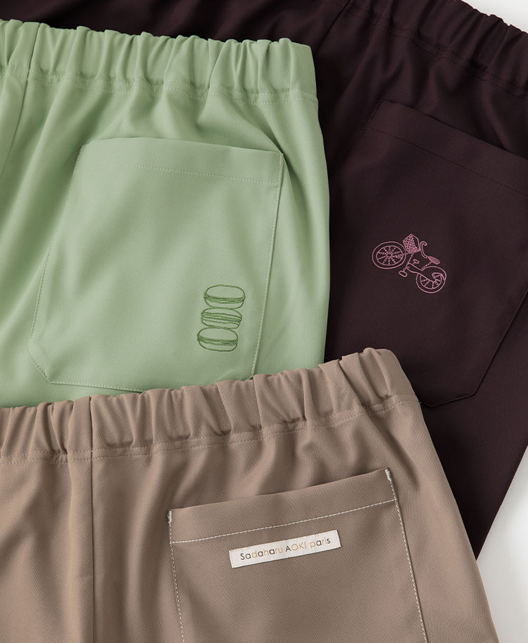 スクラブパンツ Sadaharu AOKI paris:Scrub Canvas Club(男女兼用