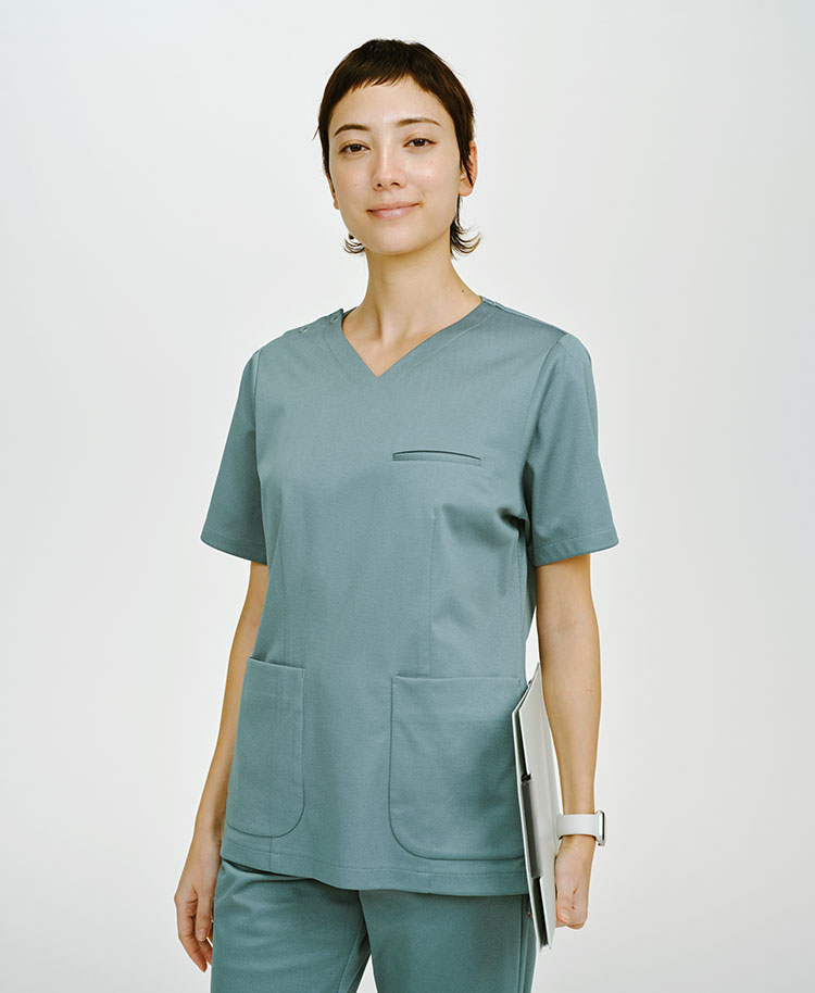 レディース:スクラブトップス・DECO | おしゃれ白衣のクラシコ公式通販