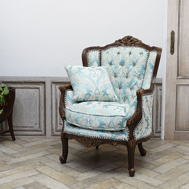 1人掛けソファ・アンティークテイスト 1008-1W-5F66B 新着アンティーク