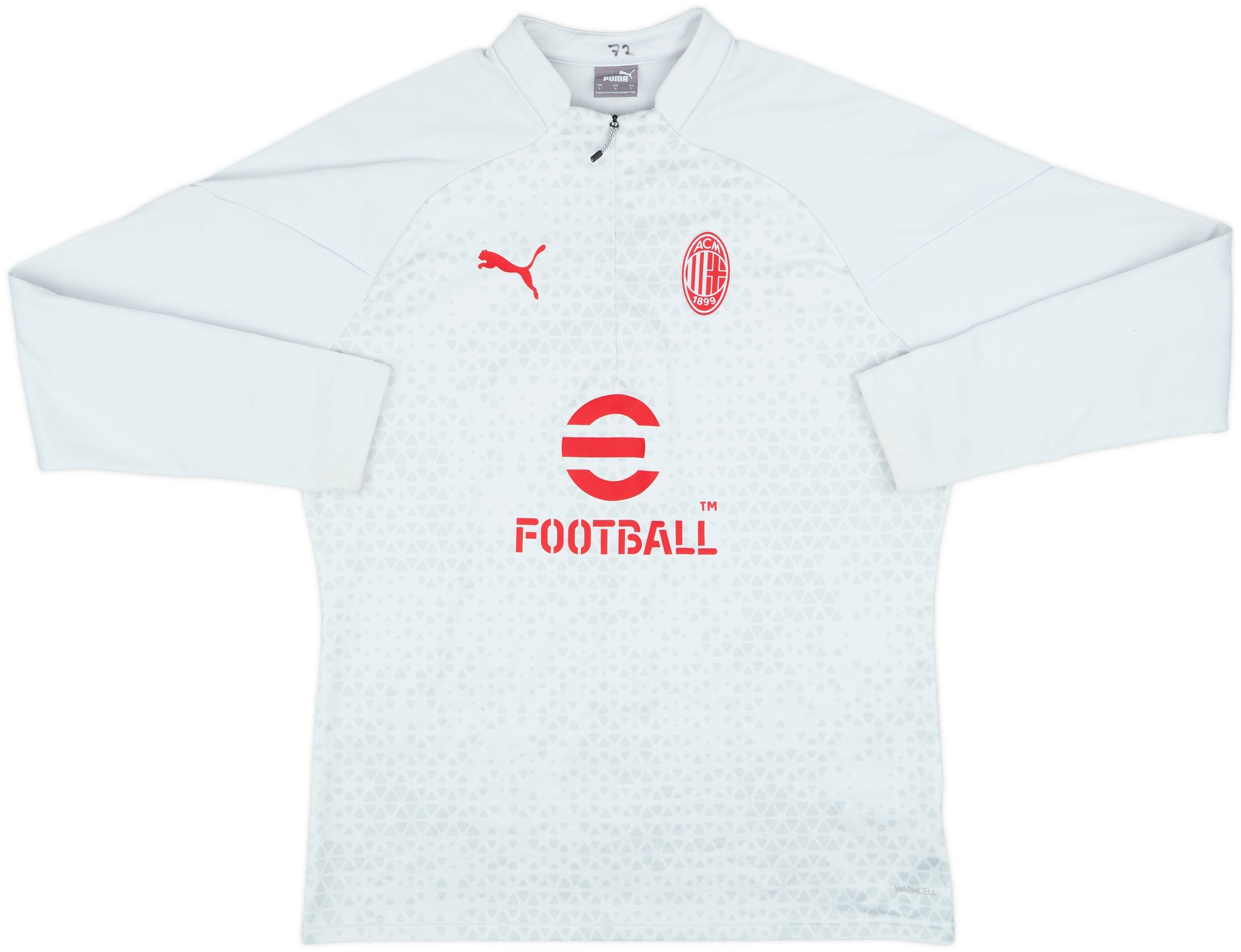 2023-24 AC Milan Puma 1/4 Zip Drill Top - 6/10 - (L)