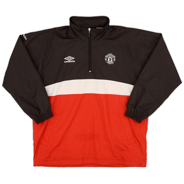 1996-97 Manchester United Umbro 1/2 Zip Drill Top - 9/10 - (S)