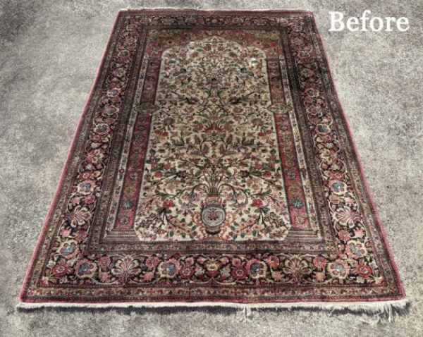 愛知県 N様 (ペルシャ絨毯：クリーニング、染み取り、色付け、その他