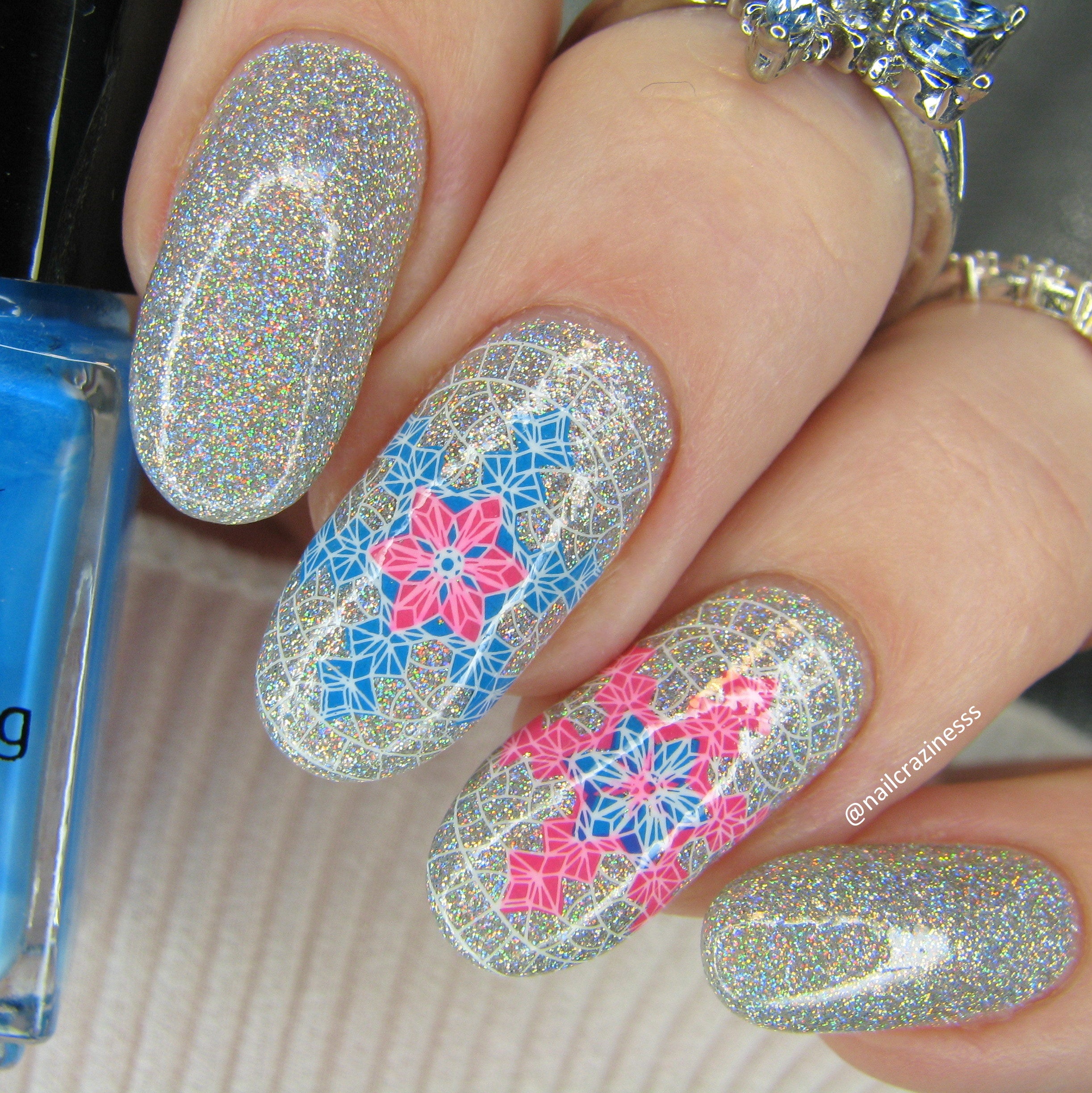 Two Turtle Doves (CjSC-87) Nail Art Layered Stamping Plate – Clear