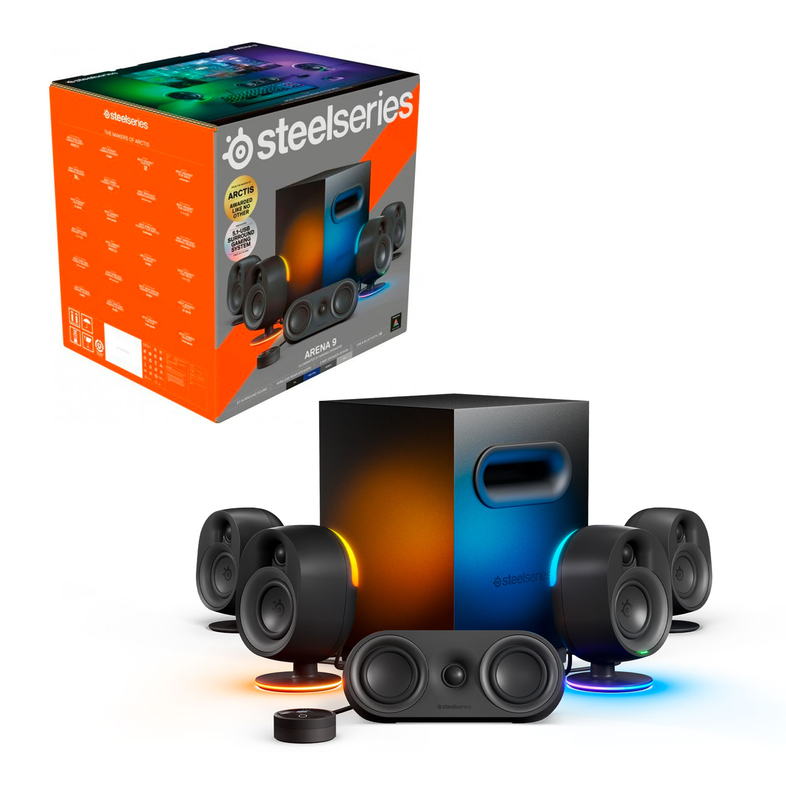 Steelseries Arena 9 Speakers RGB 5.1 - Clones y Periféricos