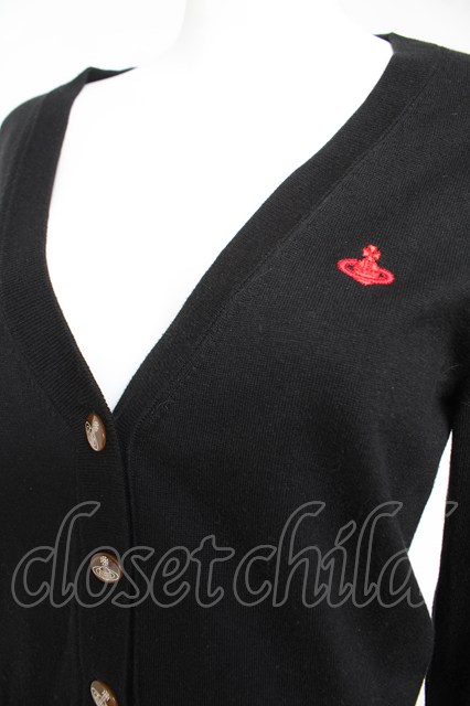 ヴィヴィアンウエストウッド 中古 / 単色オーブ刺繍カーディガン 2